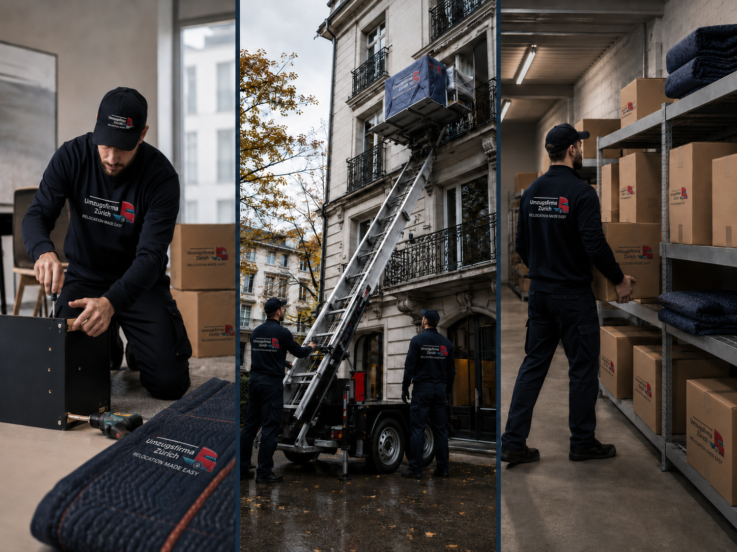 UFZ Möbelmontage, Möbellift und Lagerung beim Umzug Zürich