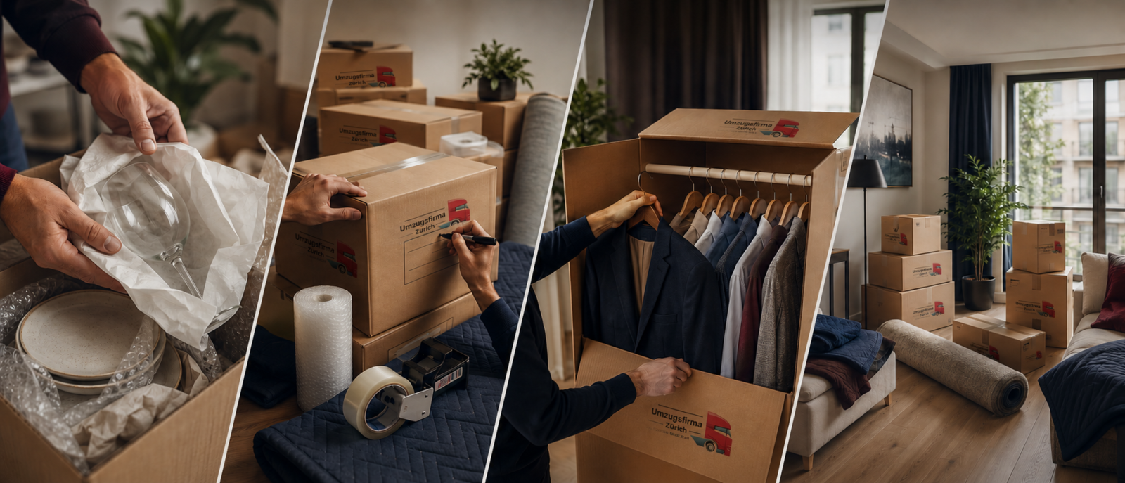 Verpackungstipps für den Umzug in Zürich von UFZ