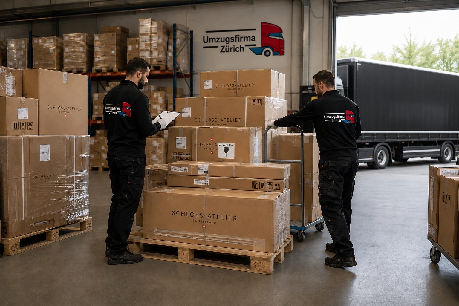 Warenannahme und Lagerung für Neumöbel-Lieferung Zürich